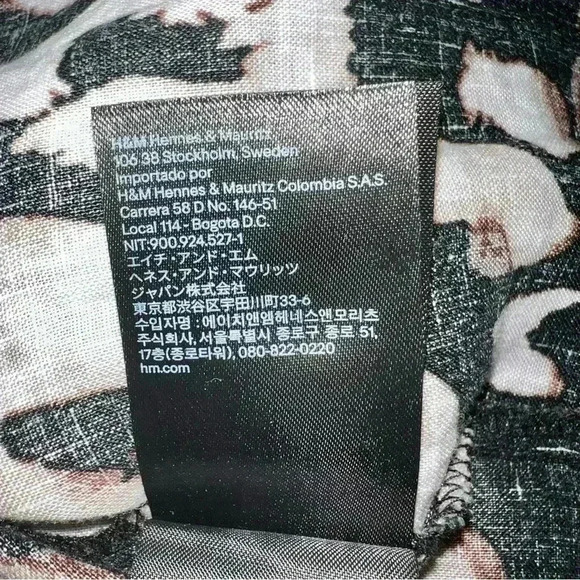 100% linen leopard print button down oversized top nwot size xs fits like M - Picture 7 of 10